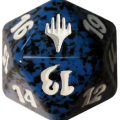 Spindown Die D20 Planeswalker Symbol (Blue / Black)
