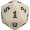 Spindown Die D20 White