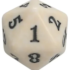 Spindown Die D20 White