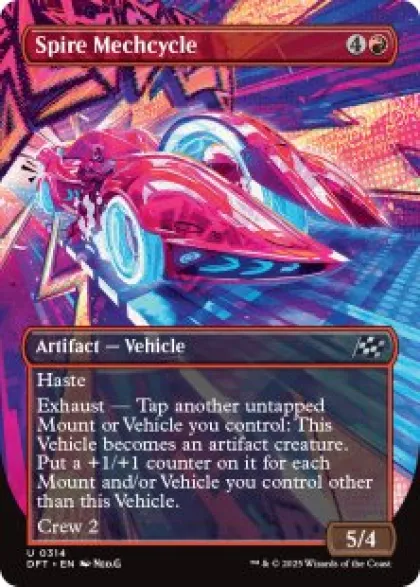 Spire Mechcycle (foil) (borderless) - Aetherdrift Varianten