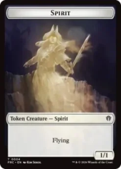 Spirit token (foil) (1/1) - Reality Fracture Commander