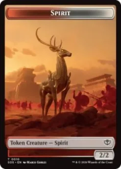 Spirit Token (#10) (foil) (2/2) - Secrets of Strixhaven