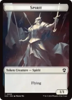 Spirit Token (#6) (1/1) - Secrets of Strixhaven Commander