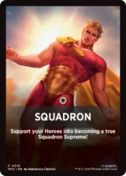 Squadron front card - Marvel Super Heroes Commander