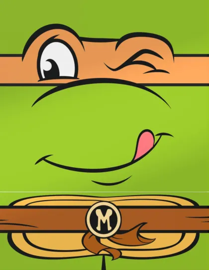 Squaroes - Squaroe Teenage Mutant Ninja Turtles Card Box: Michelangelo