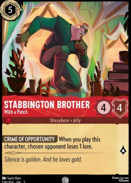 Stabbington Brother, With a Patch (foil) - Archazia's island