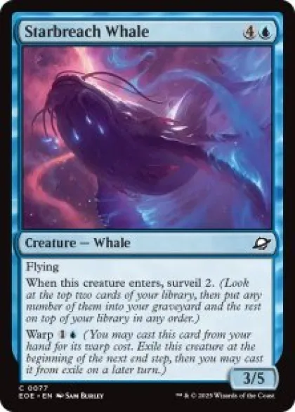 Starbreach Whale (foil) - Edge of Eternities