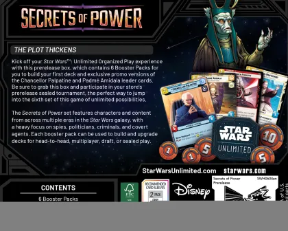 Star Wars: Unlimited - Secrets of Power Prerelease Box