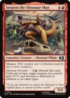 Stegron the Dinosaur Man (foil) - Marvel Super Heroes Commander