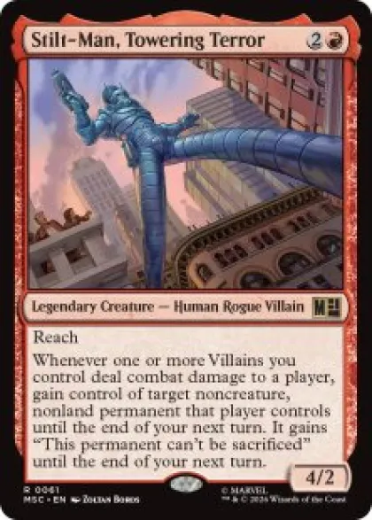Stilt-Man, Towering Terror (surge foil) - Marvel Super Heroes Commander