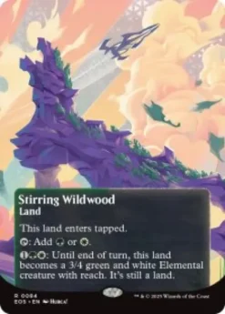 Stirring Wildwood (#84) (foil) (borderless) - Edge of Eternities Stellar Sights