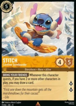Stitch, Carefree Snowboarder - Winterspell
