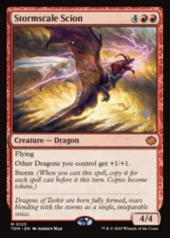 Stormscale Scion (foil) - Tarkir: Dragonstorm Planeswalker Stamped