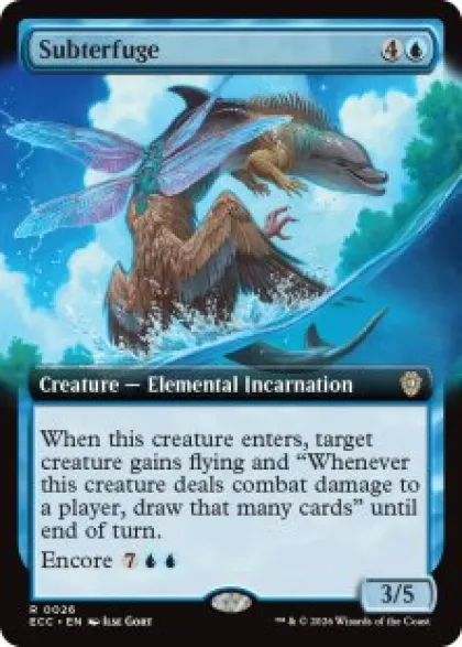 Subterfuge (extended art) - Lorwyn Eclipsed Commander Varianten