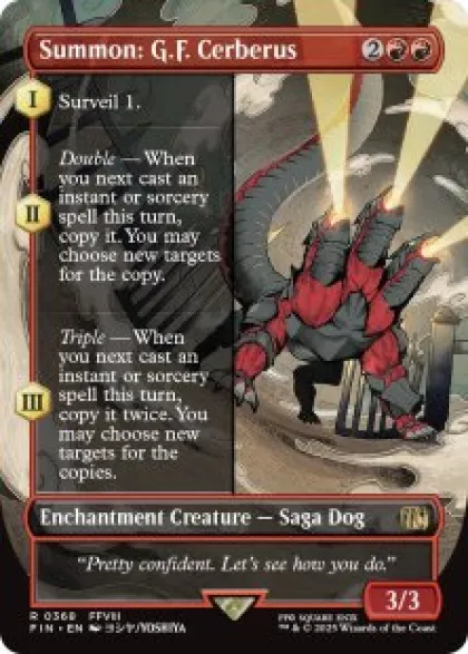 Summon: G.F. Cerberus (borderless) - Final Fantasy Varianten