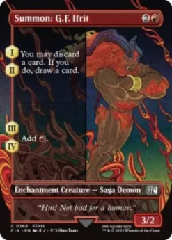Summon: G.F. Ifrit (foil) (borderless) - Final Fantasy Varianten