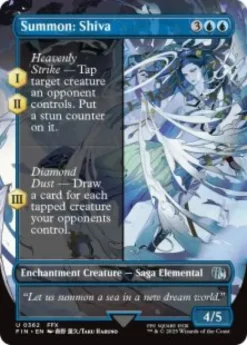 Summon: Shiva (#362) (borderless) - Final Fantasy Varianten