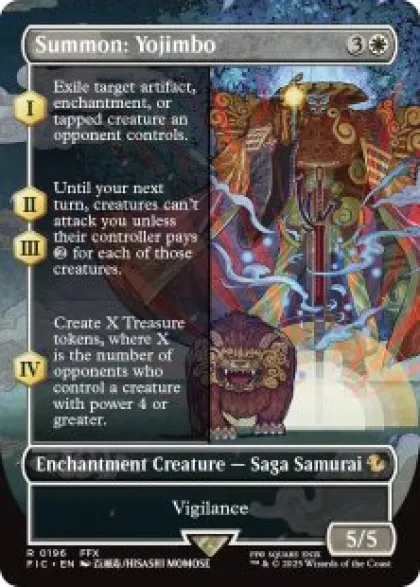 Summon: Yojimbo (foil) (borderless) - Final Fantasy Commander Varianten