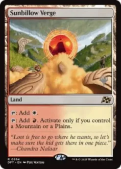 Sunbillow Verge (foil) - Aetherdrift Planeswalker Stamped