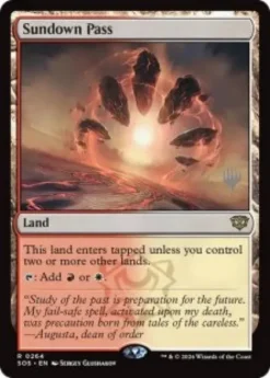 Sundown Pass - Secrets of Strixhaven Planeswalker Stamped