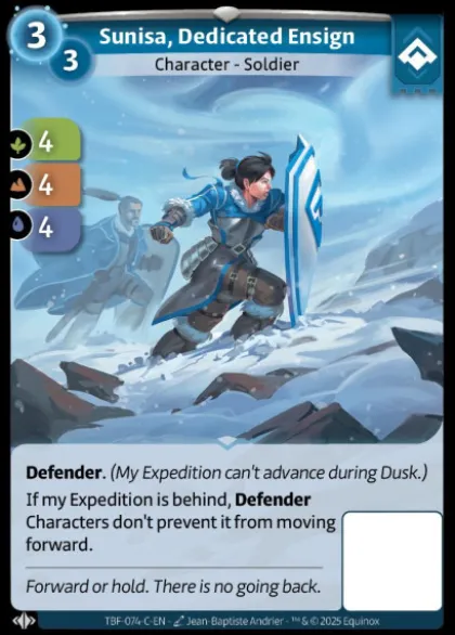 Sunisa, Dedicated Ensign (C) (1) (Jean Baptiste Andrier) - Altered Trial by Frost