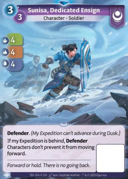 Sunisa, Dedicated Ensign (F) (1) (Jean Baptiste Andrier) - Altered Trial by Frost