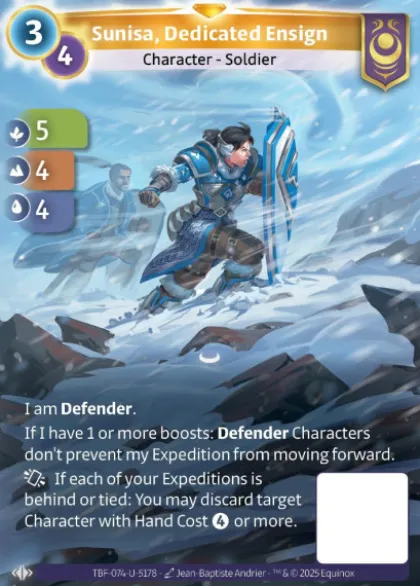 Sunisa, Dedicated Ensign (U-5178) - Altered Trial by Frost