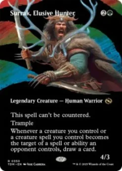 Surrak, Elusive Hunter (borderless) - Tarkir: Dragonstorm Varianten