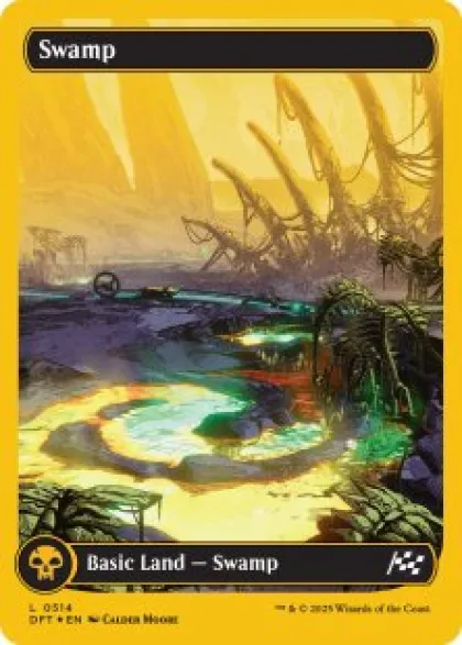 Swamp (#514) (first-place foil) (full art) - Aetherdrift First-Place Box Toppers