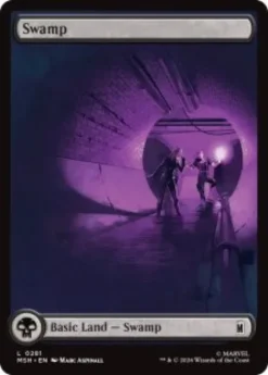 Swamp (#281) (foil) (full art) - Marvel Super Heroes
