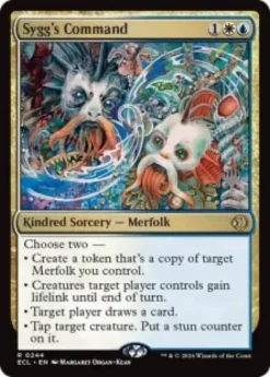 Sygg's Command (foil) - Lorwyn Eclipsed Planeswalker Stamped
