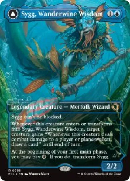 Sygg, Wanderwine Wisdom (borderless) - Lorwyn Eclipsed Varianten