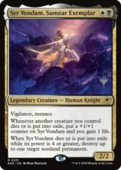Syr Vondam, Sunstar Exemplar (foil) - Edge of Eternities Planeswalker Stamped