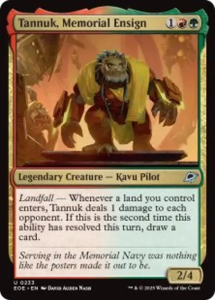 Tannuk, Memorial Ensign (foil) - Edge of Eternities