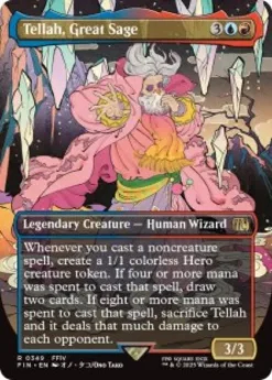 Tellah, Great Sage (#349) (foil) (borderless) - Final Fantasy Varianten