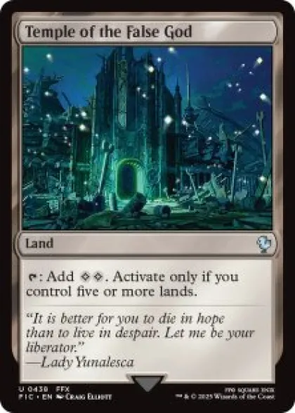 Temple of the False God (surge foil) - Final Fantasy Commander