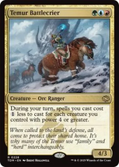 Temur Battlecrier (foil) - Tarkir: Dragonstorm