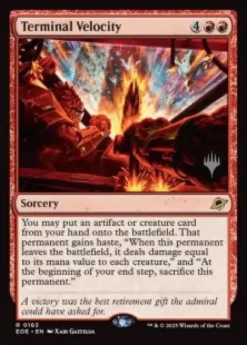 Terminal Velocity (foil) - Edge of Eternities Planeswalker Stamped