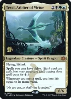 Teval, Arbiter of Virtue (foil) - Tarkir: Dragonstorm Prerelease Promo's