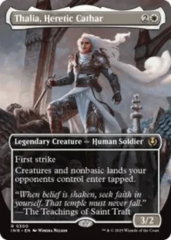 Thalia, Heretic Cathar (#300) (foil) (borderless) - Innistrad Remastered Varianten