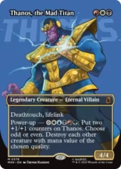 Thanos, the Mad Titan (#376) (foil) (borderless) - Marvel Super Heroes Varianten