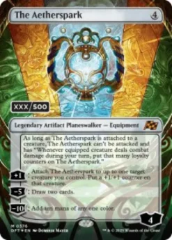 The Aetherspark (double rainbow foil) (borderless) - Aetherdrift Varianten