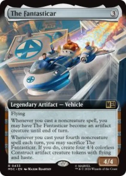 The Fantasticar (extended art) - Marvel Super Heroes Commander Varianten