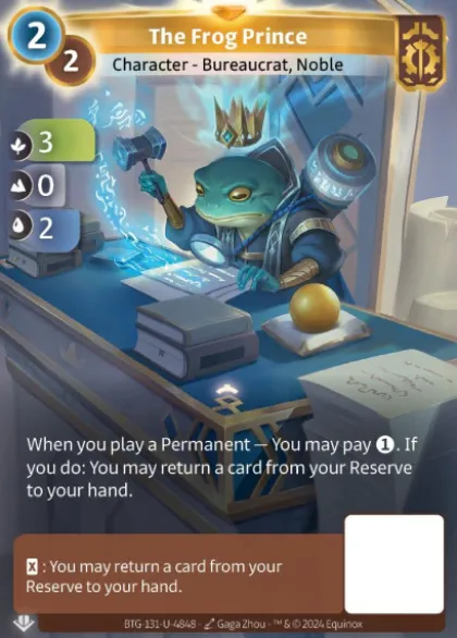 The Frog Prince (U-4848) - Altered Non-Kickstarter Uniques