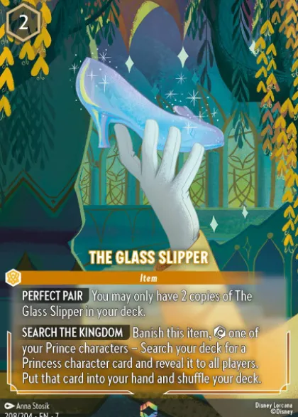 The Glass Slipper (foil) (borderless) - Archazia’s Island