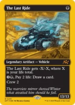 The Last Ride (#451) (first-place foil) - Aetherdrift First-Place Box Toppers
