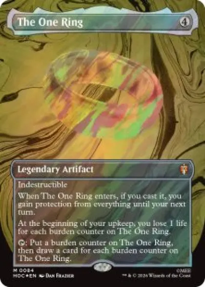 The One Ring (#84) (surge foil) (borderless) - The Hobbit Eternal