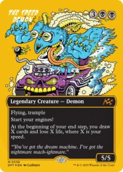 The Speed Demon (#538) (first-place foil) (borderless) - Aetherdrift First-Place Box Toppers