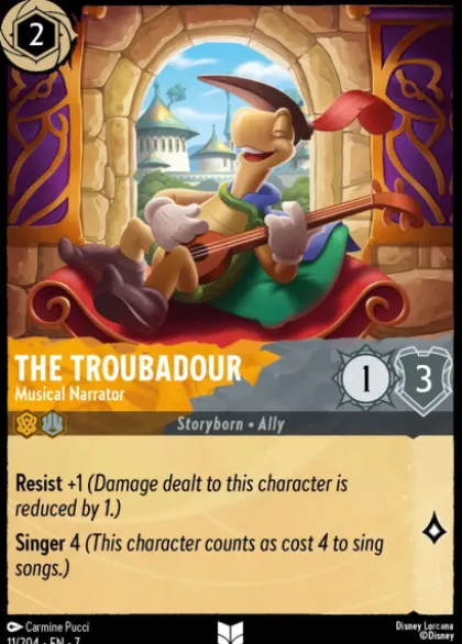 The Troubadour, Musical Narrator (foil) - Archazia's island