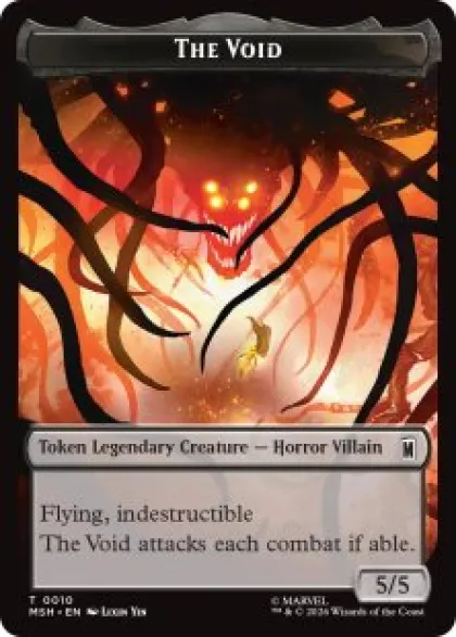 The Void token (foil) (5/5) - Marvel Super Heroes